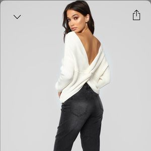 Fashionnova Cream Sweater